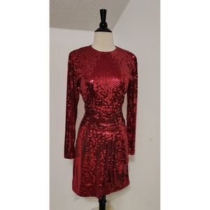 Lillie Rubin Red Sequin Dress